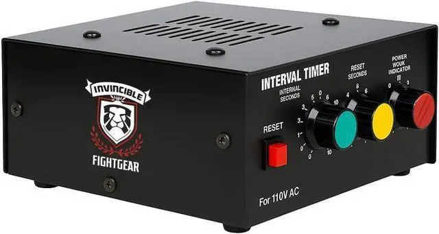 Alt view image 2 of 5 - Invincible Fight Gear  Boxing Timer with Loud Bell and Whistle, 2 or 3 Minute Rounds, 15-60 Second Rest, Steel Gym Interval Timer for Boxing, MMA, Kickboxing, Muay Thai, Martial Arts, Home Gym
