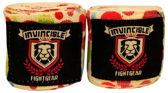 Main image of Amber Fight Gear Elastic Thick Printed 180-Inch Handwraps - The Ultimate Athlete's Protection and Style Solution for Superior Performance and Comfort, Sold as a Pair