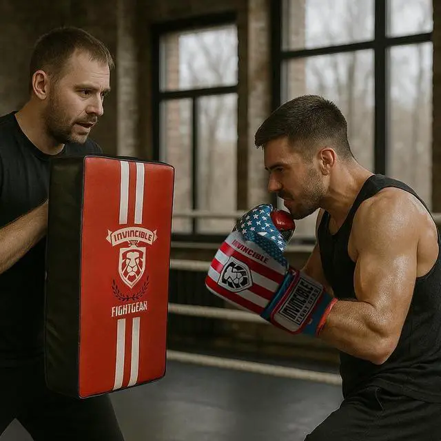 Alt view image 3 of 3 - Invincible Fight Gear Multi-Angled Kick Shield 20x12 for MMA, Muay Thai, Kickboxing, Heavy-Duty Body Punching Pad with Shock Absorption, Durable Training Gear for Knee, Leg, Shin Strikes