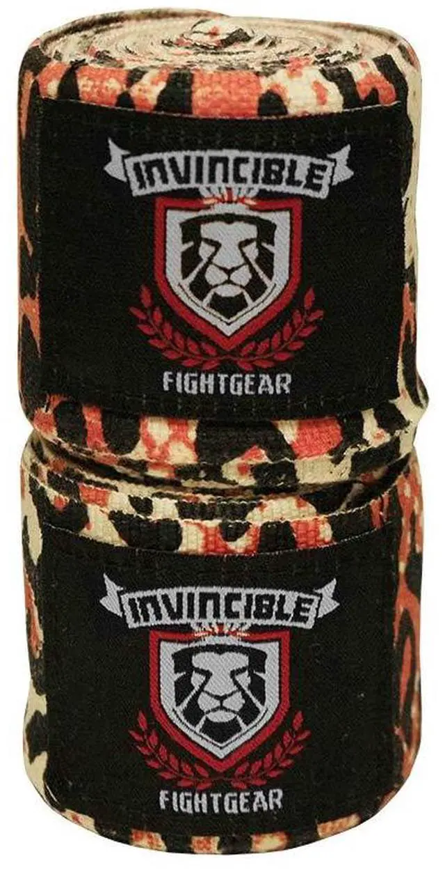 Alt view image 3 of 5 - Amber Fight Gear Elastic Thick Printed 180-Inch Handwraps - The Ultimate Athlete's Protection and Style Solution for Superior Performance and Comfort, Sold as a Pair Print2