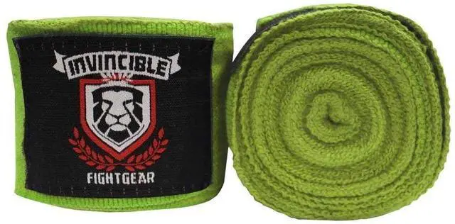 Alt view image 5 of 6 - Amber Fight Gear Ultimate 180-Inch Mexican Style Elastic Hand Wraps Premium Quality Boxing Kickboxing Muay Thai MMA Wraps for Men and Women, Sold as a Pair Lime Green