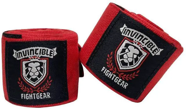 Alt view image 2 of 5 - Amber Fight Gear Ultimate 180-Inch Mexican Style Elastic Hand Wraps Premium Quality Boxing Kickboxing Muay Thai MMA Wraps for Men and Women, Sold as a Pair Red