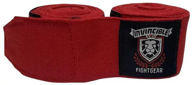Alt view image 4 of 5 - Amber Fight Gear Ultimate 180-Inch Mexican Style Elastic Hand Wraps Premium Quality Boxing Kickboxing Muay Thai MMA Wraps for Men and Women, Sold as a Pair Red