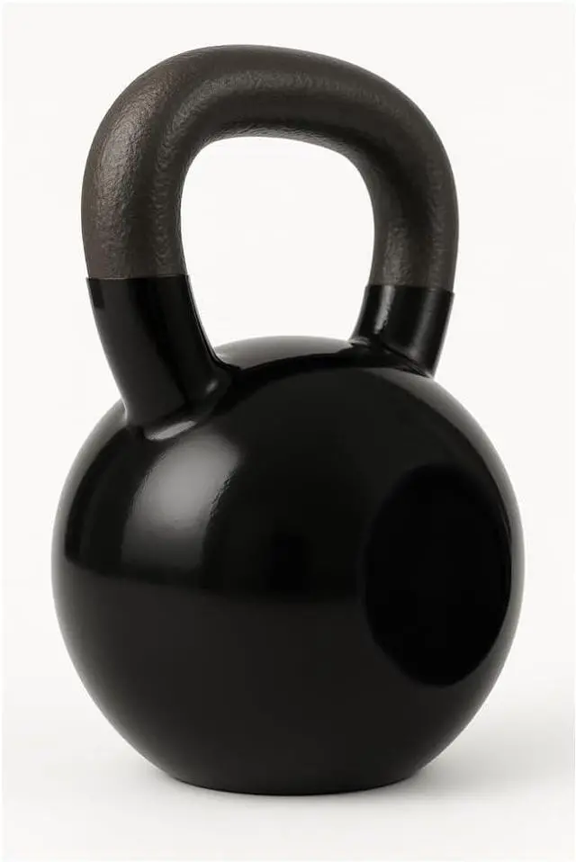 Alt view image 2 of 5 - Amber Fight Gear Vinyl Coated Kettlebell Weights: Your Ultimate Fitness Companion for Full-Body Workouts, Strength Training, and Core Conditioning, Men and Women