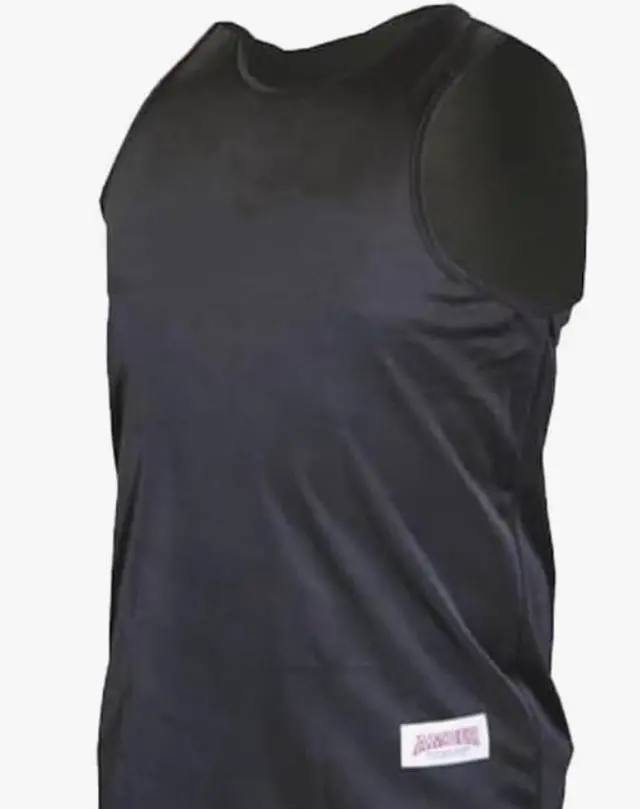 Alt view image 2 of 3 - Amber Fight Gear Premium Durable Boxing Jersey with Satin Finish Fabric - Comfortable & Stylish Training Gear for Unmatched Performance in Black Youth Large