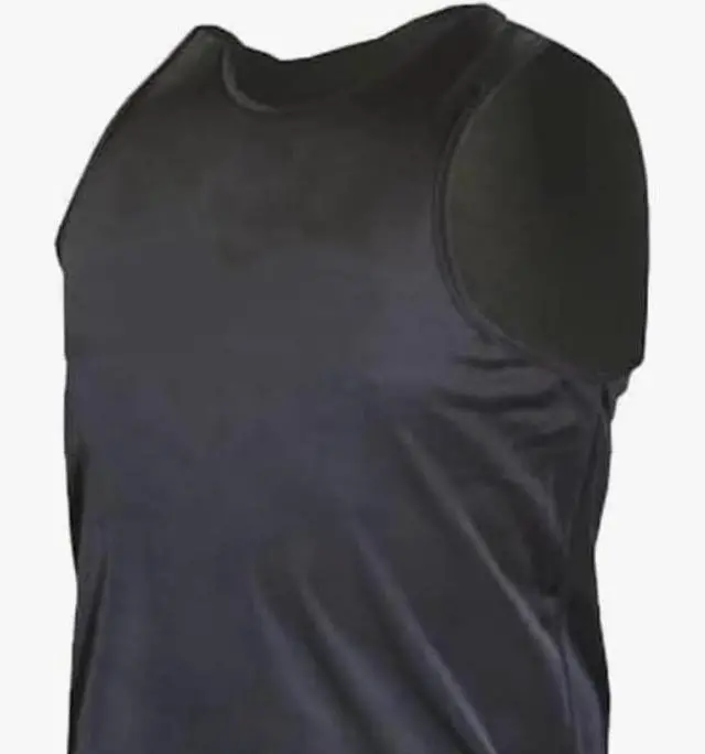 Alt view image 3 of 3 - Amber Fight Gear Premium Durable Boxing Jersey with Satin Finish Fabric - Comfortable & Stylish Training Gear for Unmatched Performance in Black Youth Large