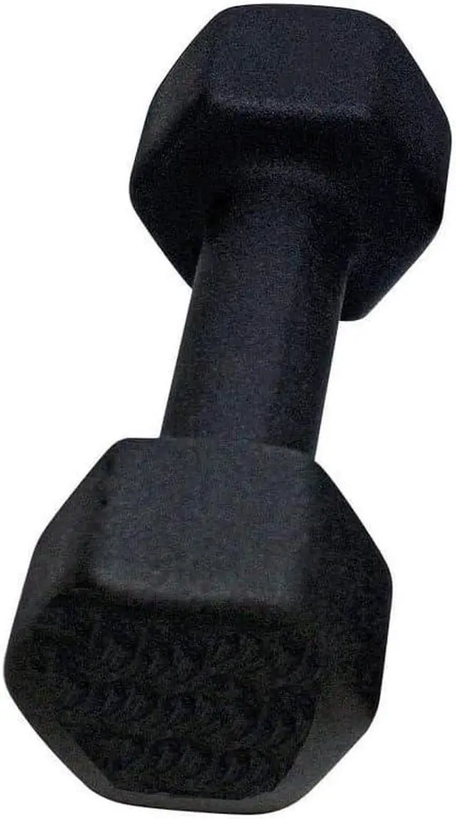 Alt view image 4 of 5 - Amber Fight Gear Neoprene Dumbbell, Single Weight for Strength Training, Muscle Toning, and Rehab, Non-Slip Grip & Anti-Roll Design 30lb