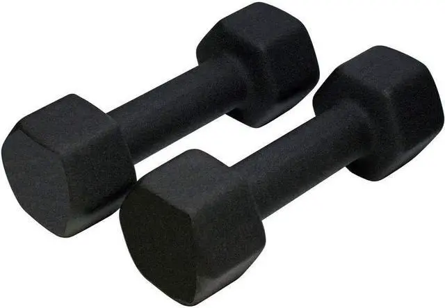 Alt view image 3 of 5 - Amber Fight Gear Neoprene Dumbbell for Strength Training, Muscle Toning, and Rehab, Non-Slip Grip, Anti-Roll Design 4 lbs.