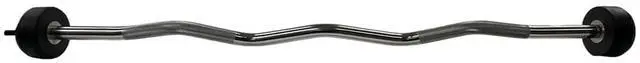 Main image of Amber Fight Gear Rubber Coated Pre-weighted Curl Bars Elevate Your Workouts with Durable Alloy Steel Construction, Secure Knurled Grip, Wide Weight Range (10lb to 100lb), Enhanced Comfort 100 lbs.