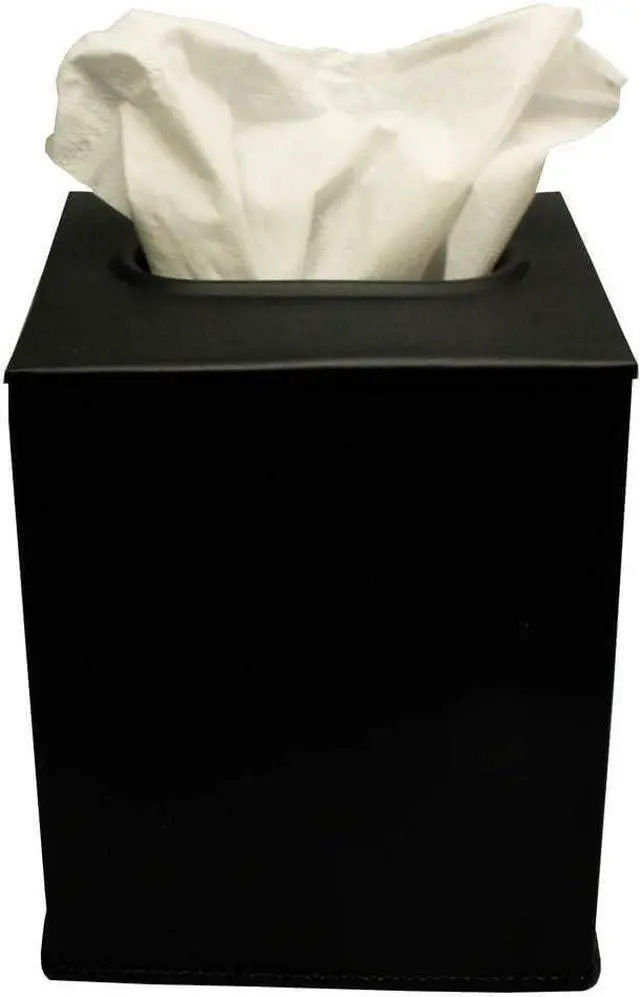Alt view image 2 of 5 - LIVEVIE Millennium Collection Elegant Paper Facial Tissue Box Cover Holder - Perfect for Bathroom Vanity, Bedroom Dresser, Nightstand, Home Office