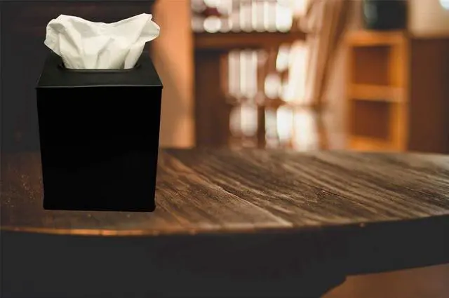 Alt view image 3 of 5 - LIVEVIE Millennium Collection Elegant Paper Facial Tissue Box Cover Holder - Perfect for Bathroom Vanity, Bedroom Dresser, Nightstand, Home Office