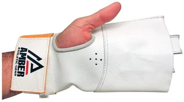 Alt view image 4 of 5 - Amber Fight Gear Leather Hand Hammer Throw Glove - The Ideal Glove for Hammer Throwers, Experience Comfort and Control