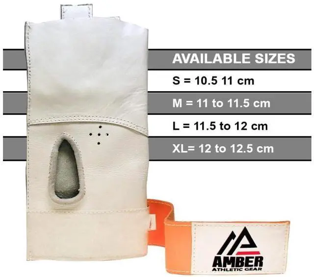 Alt view image 5 of 5 - Amber Fight Gear Leather Hand Hammer Throw Glove - The Ideal Glove for Hammer Throwers, Experience Comfort and Control