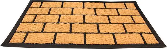 Alt view image 3 of 5 - LIVEVIE Brickhouse Front Door Mat, Stylish Low-Profile Doormat for Indoor/Outdoor Entrance, Welcome Mat 30 x 18 Inches