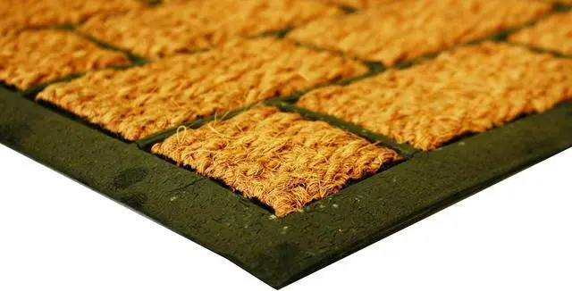 Alt view image 5 of 5 - LIVEVIE Brickhouse Front Door Mat, Stylish Low-Profile Doormat for Indoor/Outdoor Entrance, Welcome Mat 30 x 18 Inches