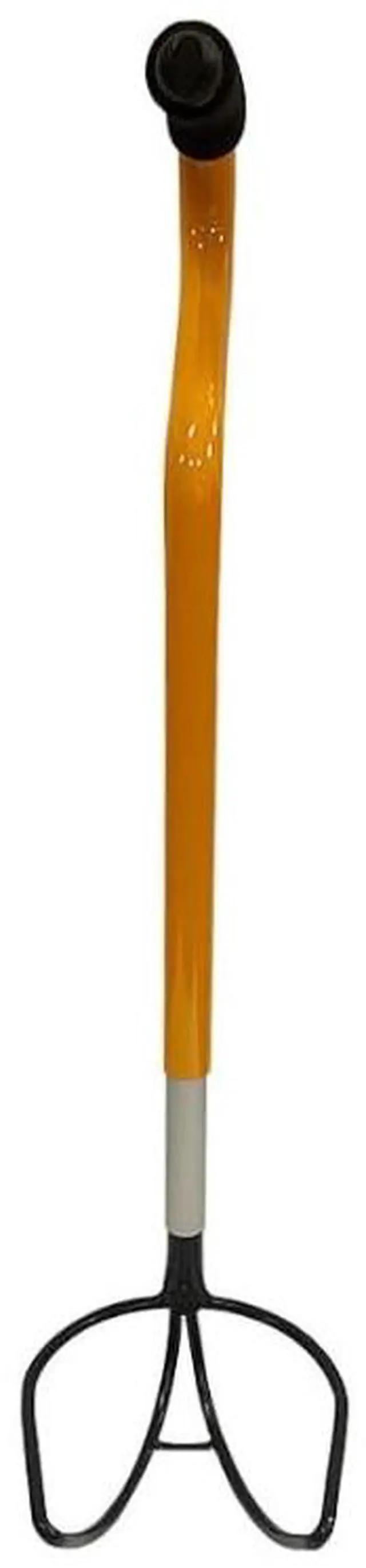 Alt view image 3 of 5 - Amber Fight Gear Ultimate Shotput & Hammer Retrieving Tool, Adjustable 6 Heights (24"-29"), Sturdy Steel, Deep Cup for Secure Pick-Up, Ergonomic Foam Handle, Ideal for Track & Field Athletes & Coaches