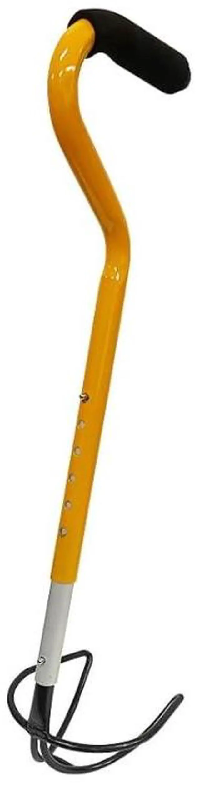 Alt view image 2 of 5 - Amber Fight Gear Ultimate Shotput & Hammer Retrieving Tool, Adjustable 6 Heights (24"-29"), Sturdy Steel, Deep Cup for Secure Pick-Up, Ergonomic Foam Handle, Ideal for Track & Field Athletes & Coaches