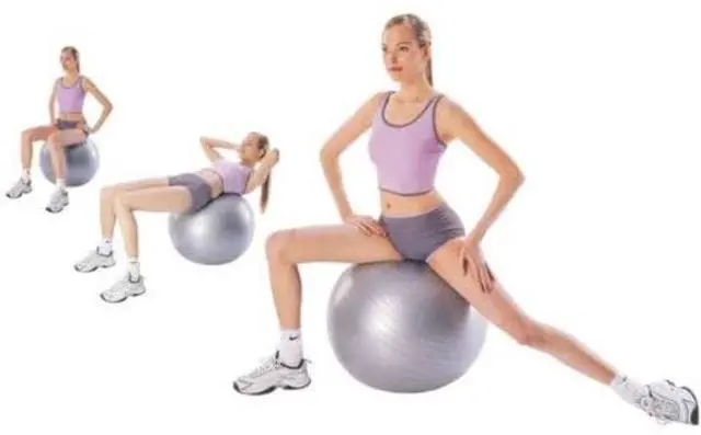 Alt view image 3 of 3 - Amber Fight Gear Anti Burst Fitness Ball for Exercise, Stability, Yoga, Balance, Core Strength & Flexibility Extra Thick, Non-Slip Gym Ball for Home & Office Workout