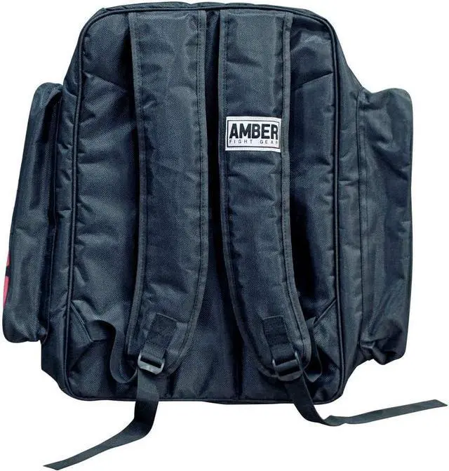 Alt view image 3 of 4 - Amber Fight Gear Pugilist Sports Backpack Duffel  12 Gym Bag with 3 Zippered Pockets, Waterproof Rip-Stop Nylon, Laptop Compartment, Insulated Pocket, Adjustable Straps