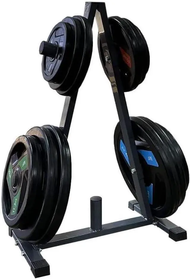Alt view image 5 of 5 - Amber Fight Gear Tri-Grip Olympic Weight Plates Pairs, Rubber Coated Cast Iron Plates for Home Gym & Fitness Workouts, 2-Inch Center Hole, Secure Grip, Durable & Floor-Protective 2.5 lbs. Black