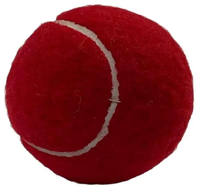 Alt view image 3 of 3 - Amber Fight Gear Tennis-Ball Size Cricket Ball Durable Felt-Covered Red Ball with Solid Core for Long-Lasting Pressure-Resistant Play