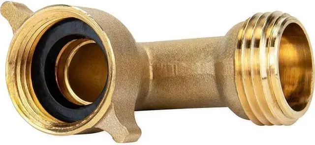 Alt view image 5 of 6 - Camco (22505) 90 Degree Hose Elbow- Eliminates Stress and Strain On RV Water Intake Hose Fittings, Solid Brass