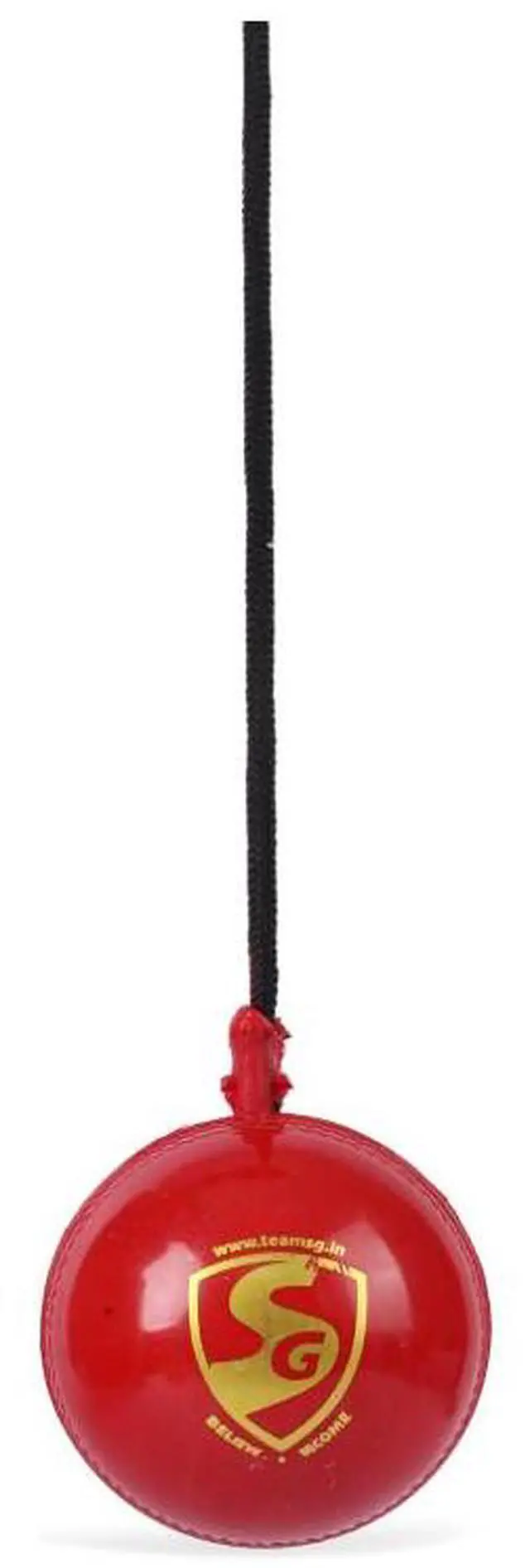 Alt view image 3 of 3 - SG Synthetic I Ball with a cord Cricket Hanging Ball For Practice