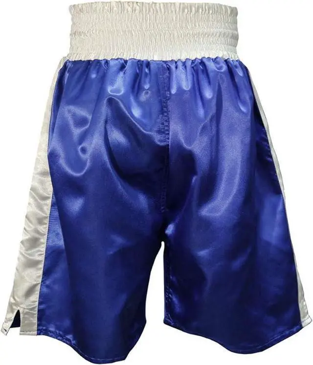Alt view image 3 of 4 - Amber Fight Gear Fearless Classic Satin Pro-Style Boxing Trunks, Premium Lightweight Fight Shorts for Training, Sparring, and Gym Wear