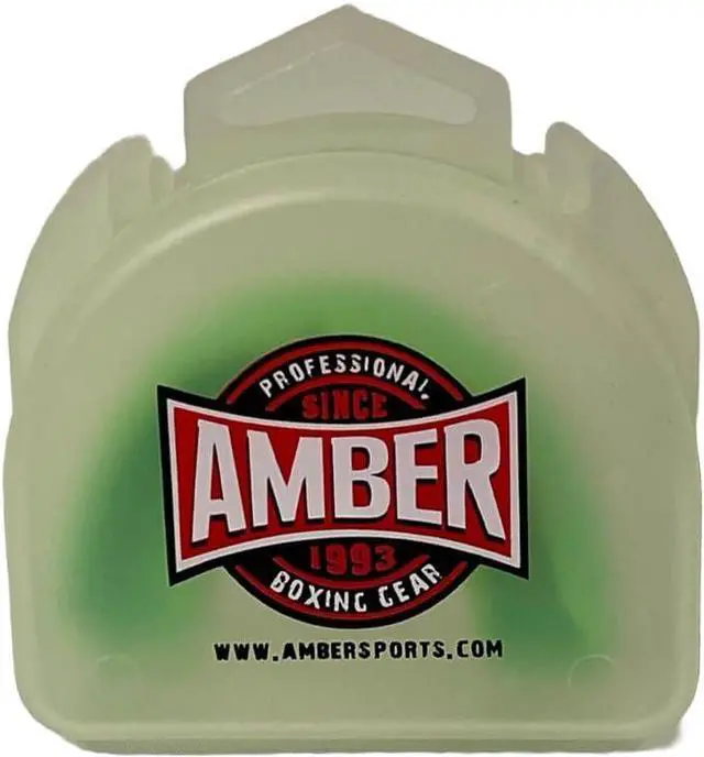 Alt view image 5 of 5 - Amber Fight Gear Power Mouthpiece with Case, Green, Adult