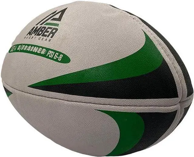 Alt view image 3 of 5 - Amber Fight Gear Competition Rugby Ball Non-Slip Surface, All-Weather Durability for Versatile Play & Training