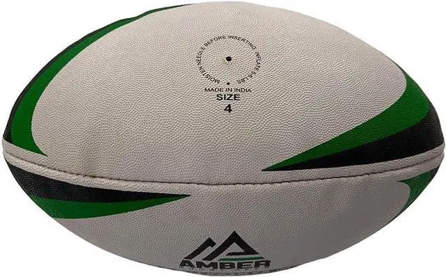 Alt view image 2 of 5 - Amber Fight Gear Competition Rugby Ball Non-Slip Surface, All-Weather Durability for Versatile Play & Training