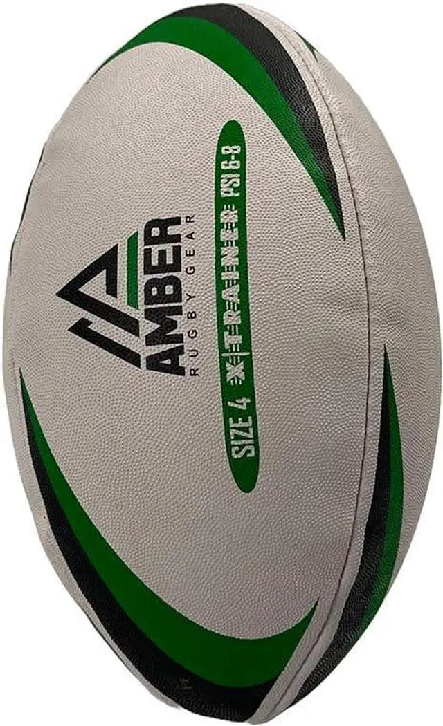 Alt view image 4 of 5 - Amber Fight Gear Competition Rugby Ball Non-Slip Surface, All-Weather Durability for Versatile Play & Training