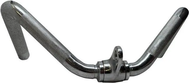 Alt view image 2 of 6 - Amber Fight Gear Multi-Exercise Steel Bar, Versatile Fitness Equipment for Bicep Curls, Seated Rows, Triceps Pressdown | Chrome-Plated
