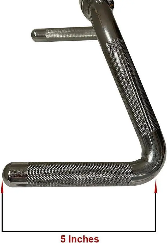 Alt view image 6 of 6 - Amber Fight Gear Multi-Exercise Steel Bar, Versatile Fitness Equipment for Bicep Curls, Seated Rows, Triceps Pressdown | Chrome-Plated