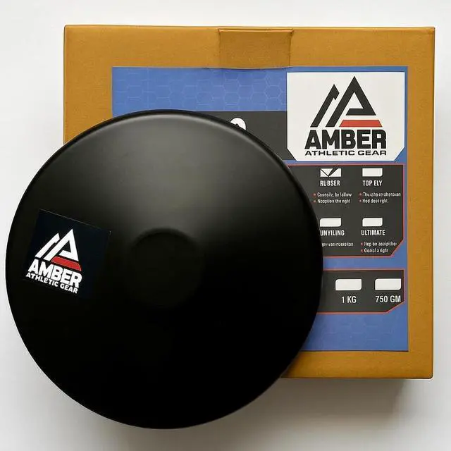 Alt view image 3 of 6 - Amber Fight Gear Robust Rubber Discus Durable Training Tool for Beginners & High School Athletes, Floor-Safe Design 1.75 kg