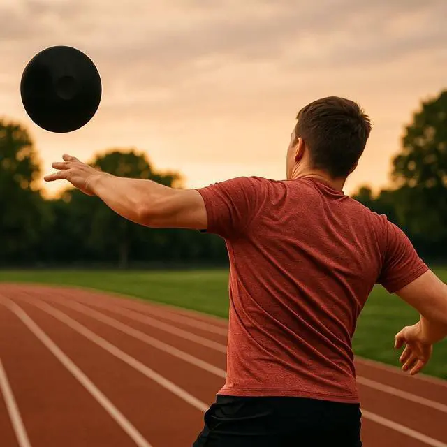 Alt view image 4 of 6 - Amber Fight Gear Robust Rubber Discus Durable Training Tool for Beginners & High School Athletes, Floor-Safe Design 1.75 kg