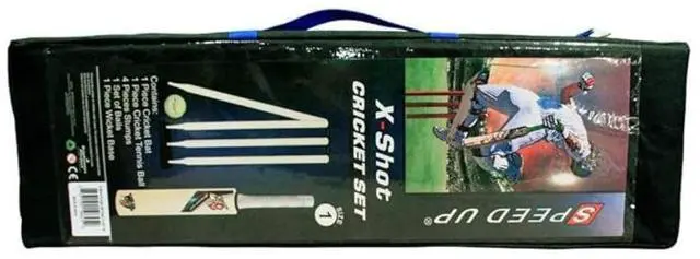 Alt view image 4 of 5 - Amber Fight Gear X-Shot for Junior Kids Cricket Set for Kids Upto 3 Years  Set Includes Bat, Ball, Stumps, Bails, Wicket Base and Carrying Case