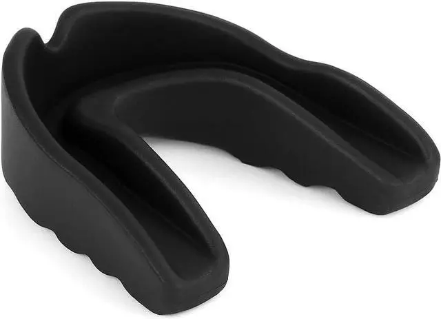 Alt view image 2 of 5 - Amber Fight Gear Adult Single Mouthpiece with Durable Ventilated Case - Customizable Fit, Boil and Wear Instructions, Solid Construction for Superior Protection, Black