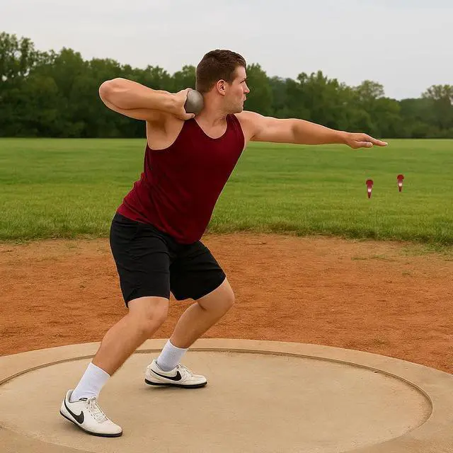 Alt view image 6 of 6 - Amber Fight Gear Durable Discus & Shot Put Markers, Set of 10 Track and Field Equipment with Spiked Tips, High Visibility, Heavy-Duty Metal Build for Training & Competition, 7 x 2.5 Inches
