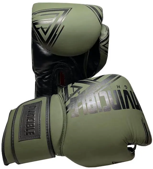 Alt view image 3 of 5 - Amber Sporting Goods  All Leather Pro Hybrid Boxing Gloves for Men & Women, Kickboxing, MMA, Muay Thai, Heavy Bag & Mitt Work  Durable, Breathable, Shock-Absorbing 14 oz.