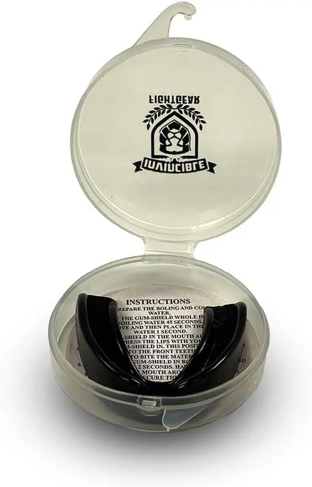 Alt view image 5 of 6 - Amber Fight Gear Ultimate Comfort and Protection Customizable Mouthpiece for Personalized Fit and Reliable Protection - Perfect for MMA, Boxing, Martial Arts, and All Contact Sports, Black