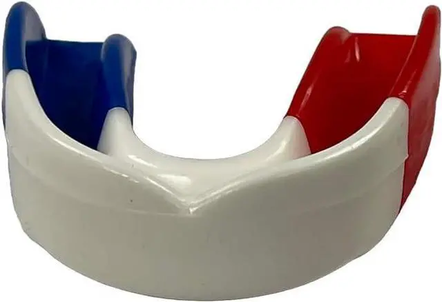 Main image of Amber Fight Gear Ultimate Comfort and Protection Customizable Mouthpiece for Personalized Fit and Reliable Protection - Perfect for MMA, Boxing, Martial Arts, and All Contact Sports Red/White/Blue