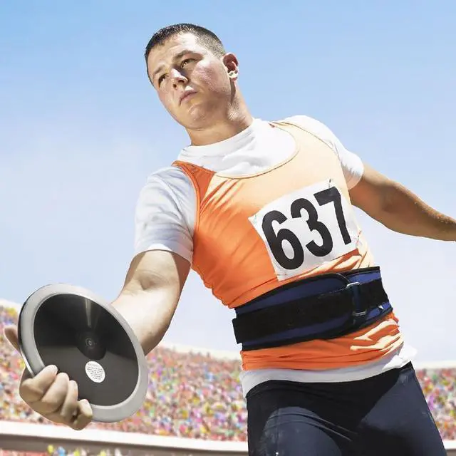 Alt view image 4 of 5 - Amber Fight Gear Grand Prix DiscusTrack & Field Training Discus - IAAF Certified, Advanced Aerodynamics, Durable Construction with 85% Rim Weight, ABS Side Plates in 1.75 kg