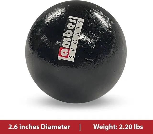 Alt view image 2 of 5 - Amber Fight Gear Cast Iron Shot Put Weights 1kg(2.20lbs)   - Ideal for Track & Field Training - Color May Vary
