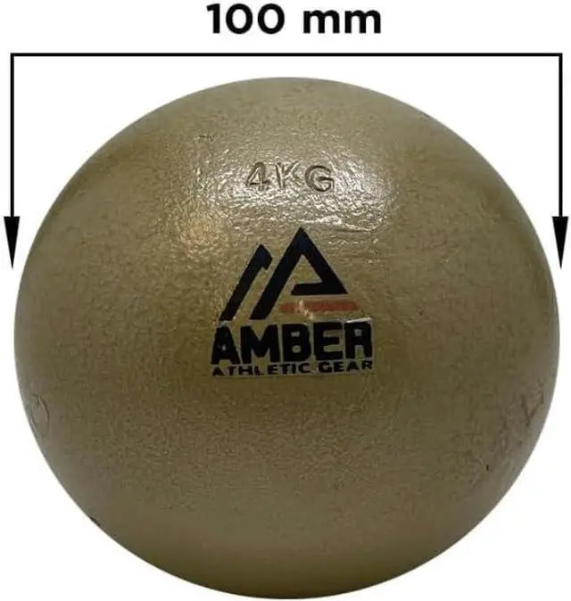 Alt view image 2 of 5 - Amber Fight Gear Cast Iron Shot Put Weights  2.25kg (4.96lbs)  - Ideal for Track & Field Training - Color May Vary