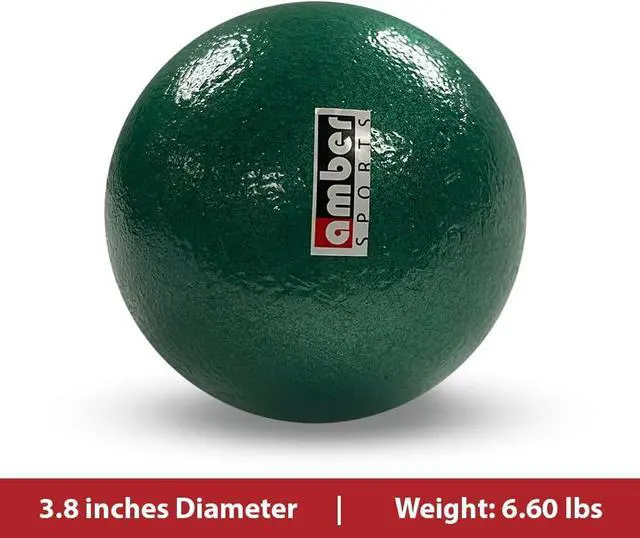 Alt view image 2 of 6 - Amber Fight Gear Cast Iron Shot Put Weights  3kg (6.60lbs) - Ideal for Track & Field Training - Color May Vary