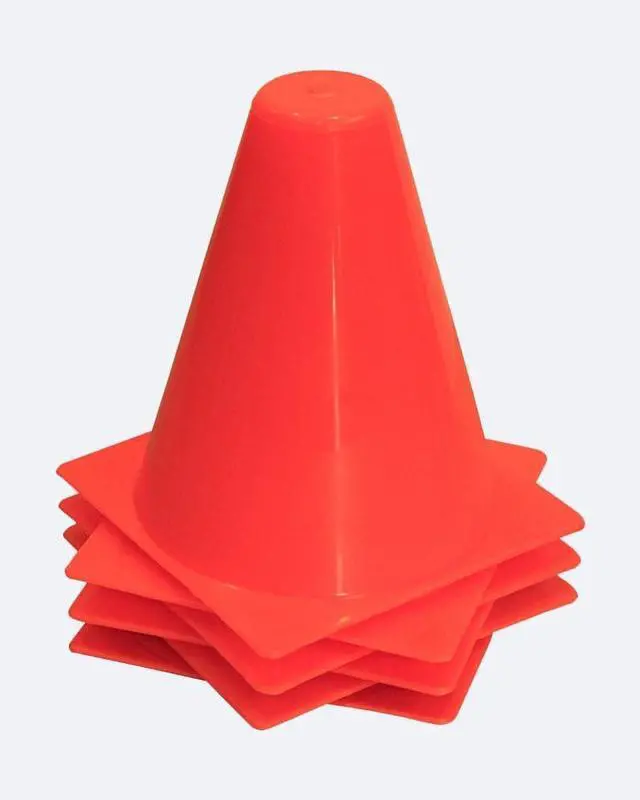 Main image of Amber Fight Gear  Ultimate Training Essentials 6-Piece Durable PVC Cones for Dynamic Workouts Portable, Stable, and Versatile Elevate Your Game with Ease, 9 inch