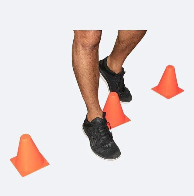 Alt view image 5 of 5 - Amber Fight Gear  Ultimate Training Essentials 6-Piece Durable PVC Cones for Dynamic Workouts Portable, Stable, and Versatile Elevate Your Game with Ease, 9 inch
