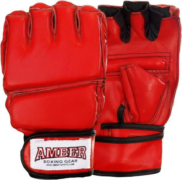 Main image of Amber Fight Gear Premium Grappling Gloves for MMA Leather, Enhanced Grip, Excellent Wrist Support, Breathable Comfort - Ideal for Grappling and Clinch Fighting and Colors