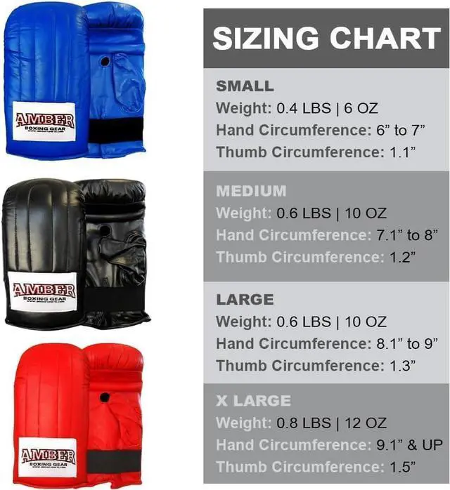 Alt view image 3 of 3 - Amber Fight Gear Extreme Boxing Bag Gloves Red Medium